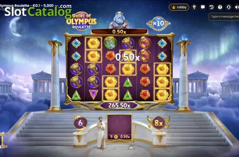 Οθόνη3. Gates of Olympus Roulette Κουλοχέρης 