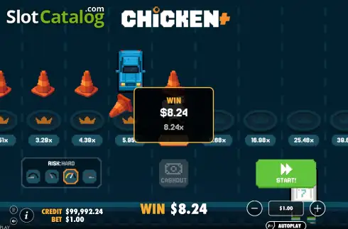 Οθόνη3. Chicken+ (Pragmatic Play) Κουλοχέρης