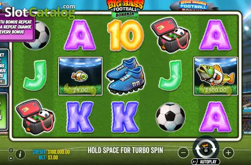 Οθόνη2. Big Bass Football Bonanza Κουλοχέρης