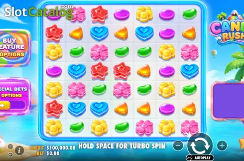 Οθόνη2. Candy Rush (Pragmatic Play) Κουλοχέρης