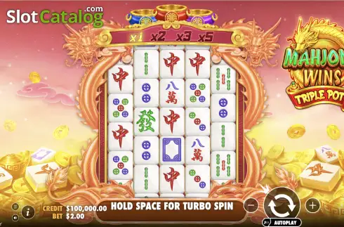 Οθόνη2. Mahjong Wins Triple Pot Κουλοχέρης 