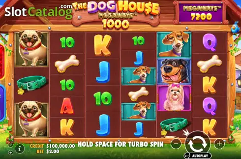 Οθόνη2. The Dog House Megaways 1000 Κουλοχέρης