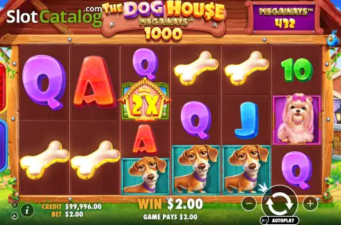 Οθόνη3. The Dog House Megaways 1000 Κουλοχέρης