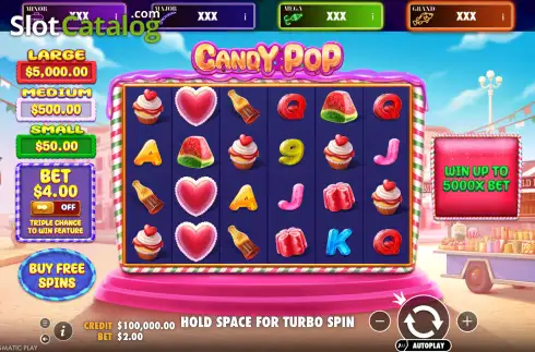 Οθόνη2. Candy Pop (Pragmatic Play) Κουλοχέρης