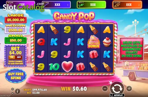 Οθόνη3. Candy Pop (Pragmatic Play) Κουλοχέρης