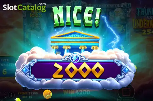 Οθόνη3. Thunder vs Underworld 250 Κουλοχέρης