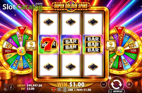Οθόνη3. Super Golden Spins Κουλοχέρης 