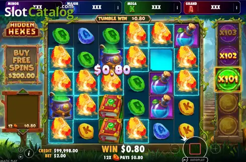 Οθόνη3. Hidden Hexes Jackpot Bonanza Κουλοχέρης 