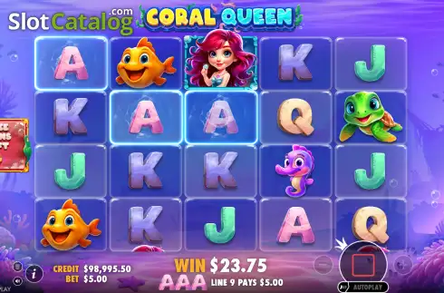 Οθόνη3. Coral Queen Oranje Jackpot Κουλοχέρης