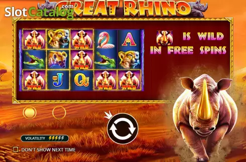 Οθόνη2. Great Rhino Κουλοχέρης