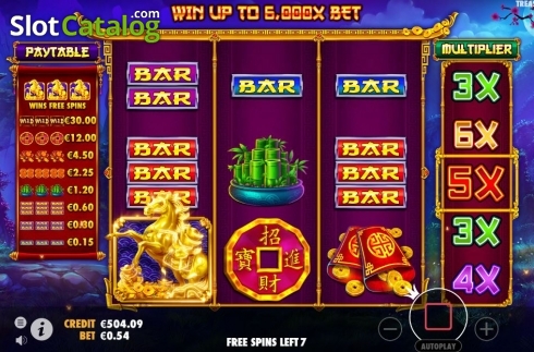 Οθόνη9. Treasure Horse Κουλοχέρης 