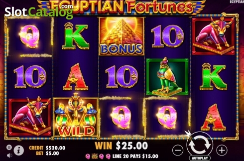 Οθόνη4. Egyptian Fortunes Κουλοχέρης
