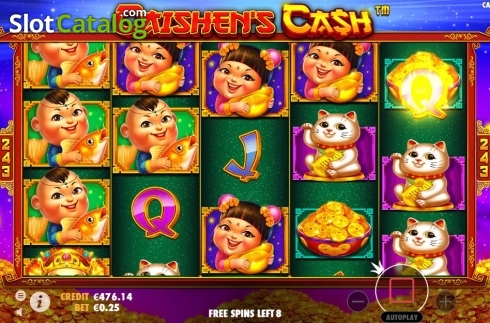 Οθόνη9. Caishen's Cash Κουλοχέρης 