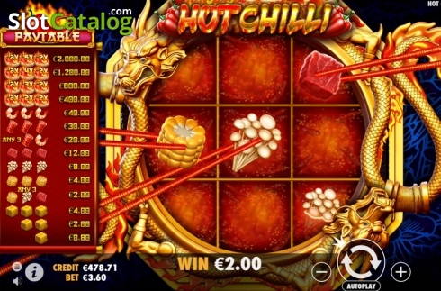 Οθόνη4. Hot Chilli Κουλοχέρης 
