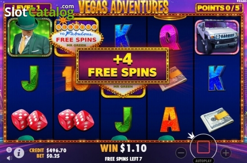 Οθόνη8. Vegas Adventures with Mr Green Κουλοχέρης