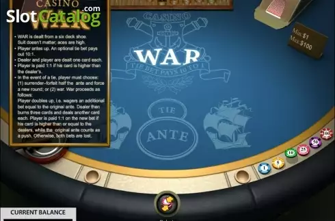 Οθόνη2. Casino War (Pragmatic Play) Κουλοχέρης