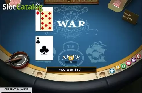Οθόνη3. Casino War (Pragmatic Play) Κουλοχέρης