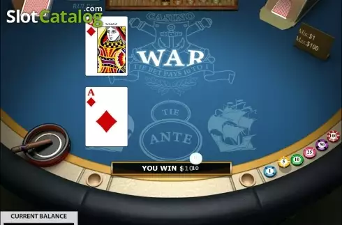 Οθόνη4. Casino War (Pragmatic Play) Κουλοχέρης