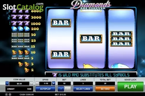 Οθόνη2. Diamonds are Forever 3 Lines Κουλοχέρης