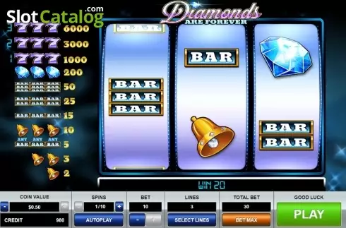 Οθόνη4. Diamonds are Forever 3 Lines Κουλοχέρης