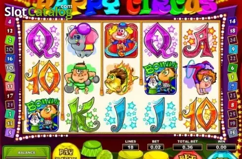 Οθόνη3. Happy Circus Κουλοχέρης 