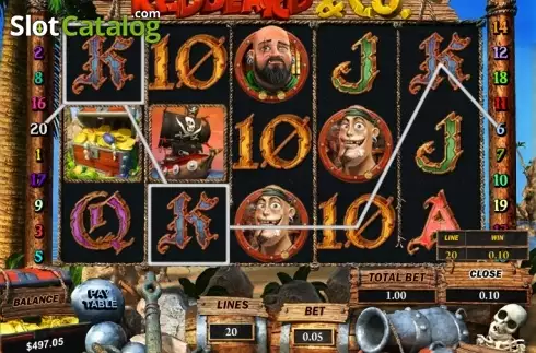 Κερδίστε οθόνη 1. Redbeard & Co. Κουλοχέρης 