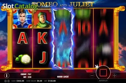 Οθόνη απάντησης. Romeo and Juliet (Pragmatic Play) Κουλοχέρης