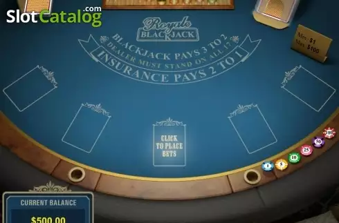 Οθόνη2. Royale Blackjack Κουλοχέρης