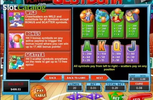 Οθόνη5. Slot Dunk Κουλοχέρης