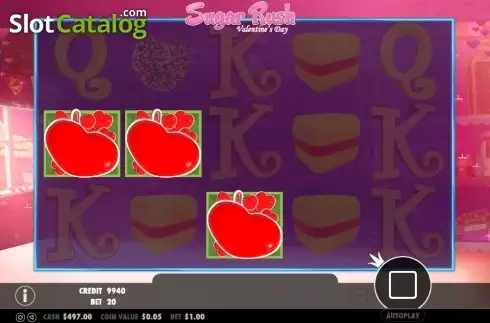 Οθόνη3. Sugar Rush Valentine's Day Κουλοχέρης