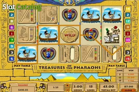 Οθόνη3. Treasure of the Pharaohs Κουλοχέρης