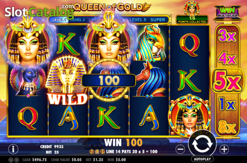 Οθόνη 4. Queen of gold Κουλοχέρης