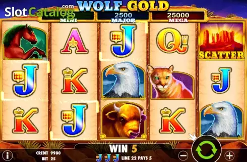 Οθόνη 3. Wolf Gold Κουλοχέρης