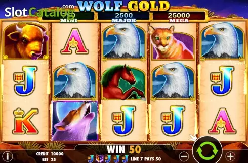 Οθόνη 4. Wolf Gold Κουλοχέρης