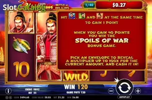 Οθόνη 7. 3 Kingdoms – Battle of Red Cliffs Κουλοχέρης 