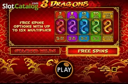 Οθόνη 1. 8 Dragons (Pragmatic Play) Κουλοχέρης 