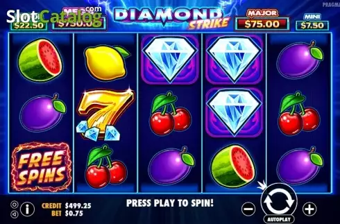 Οθόνη3. Diamond Strike (Pragmatic Play) Κουλοχέρης