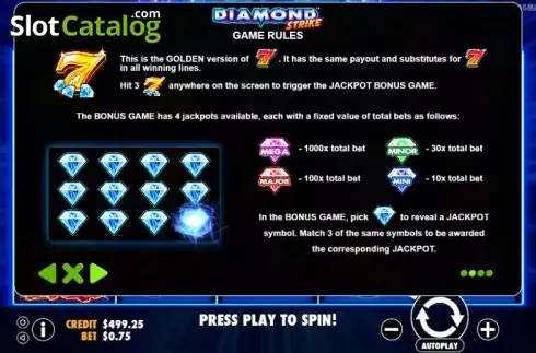 Οθόνη8. Diamond Strike (Pragmatic Play) Κουλοχέρης