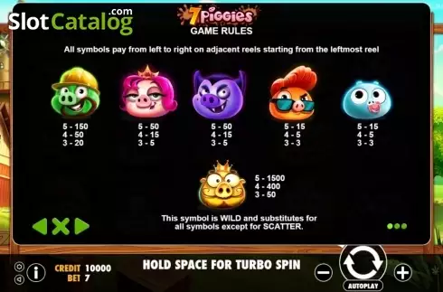Οθόνη3. 7 Piggies Κουλοχέρης