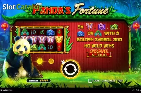 Οθόνη2. Panda's Fortune Κουλοχέρης