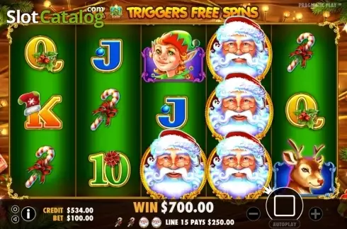 Οθόνη7. Santa (Pragmatic Play) Κουλοχέρης