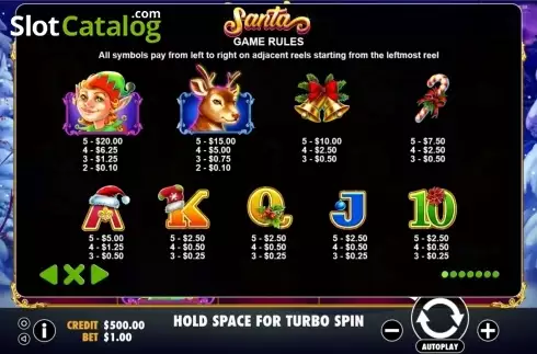 Οθόνη9. Santa (Pragmatic Play) Κουλοχέρης