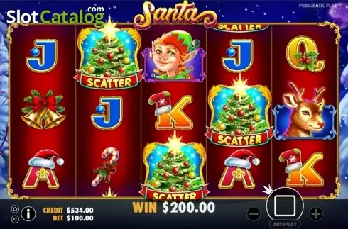 Οθόνη3. Santa (Pragmatic Play) Κουλοχέρης
