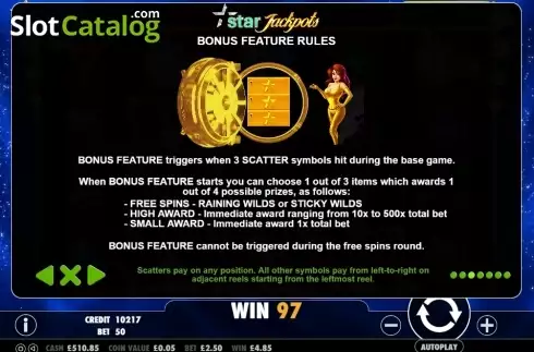Οθόνη8. Star Jackpots Κουλοχέρης
