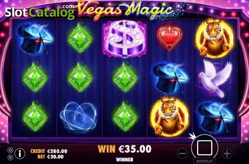 Οθόνη4. Vegas Magic Κουλοχέρης
