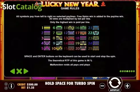 Οθόνη4. Lucky New Year Κουλοχέρης 