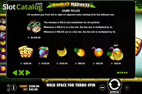 Οθόνη7. Monkey Madness Κουλοχέρης 