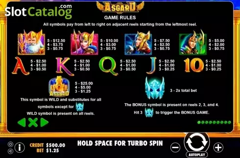 Οθόνη7. Asgard (Pragmatic Play) Κουλοχέρης