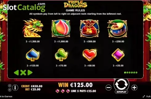 Οθόνη4. Triple Dragons (Pragmatic Play) Κουλοχέρης