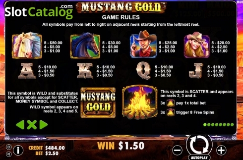 Οθόνη4. Mustang Gold Κουλοχέρης